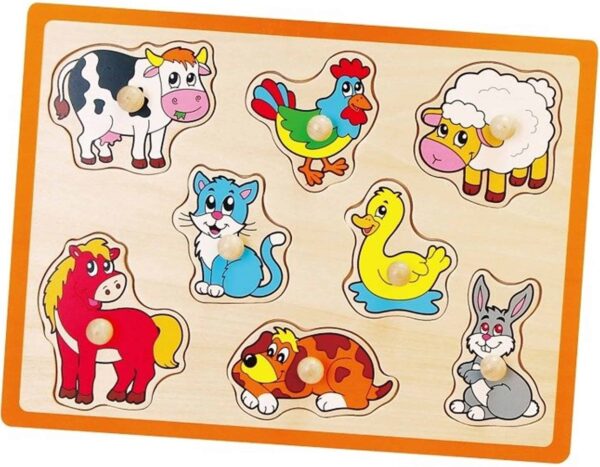 Drewniane Puzzle Farma Układanka Viga Toys Drewniane Puzzle Farma Układanka Viga Toys