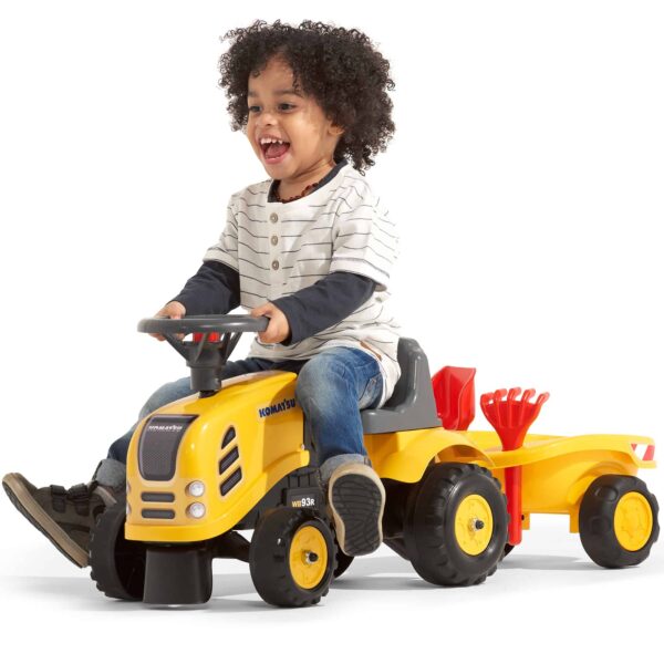 FALK-Traktorek-Baby-Komatsu-Zolty-z-Przyczepka-akc.-od-1-roku-4 FALK-Traktorek-Baby-Komatsu-Zolty-z-Przyczepka-akc.-od-1-roku-4