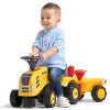 FALK-Traktorek-Baby-Komatsu-Zolty-z-Przyczepka-akc.-od-1-roku-5