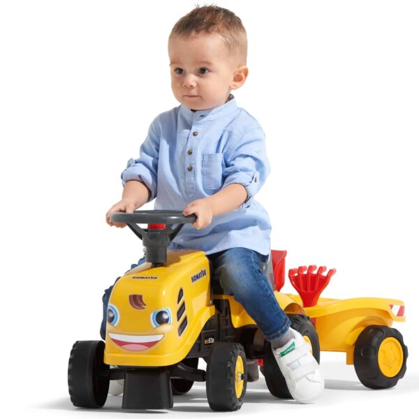 FALK-Traktorek-Baby-Komatsu-Zolty-z-Przyczepka-akc.-od-1-roku-7 FALK-Traktorek-Baby-Komatsu-Zolty-z-Przyczepka-akc.-od-1-roku-7