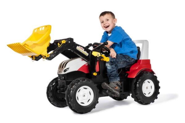 Rolly Toys Traktor rollyFarmtrac Steyr 6300 Terrus CVT z Łyżką na Pedały Rolly Toys Traktor rollyFarmtrac Steyr 6300 Terrus CVT z Łyżką na Pedały