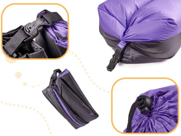 KX5567_5 Lazy BAG SOFA łóżko leżak na powietrze fioletowy 23 KX5567_5 Lazy BAG SOFA łóżko leżak na powietrze fioletowy 23