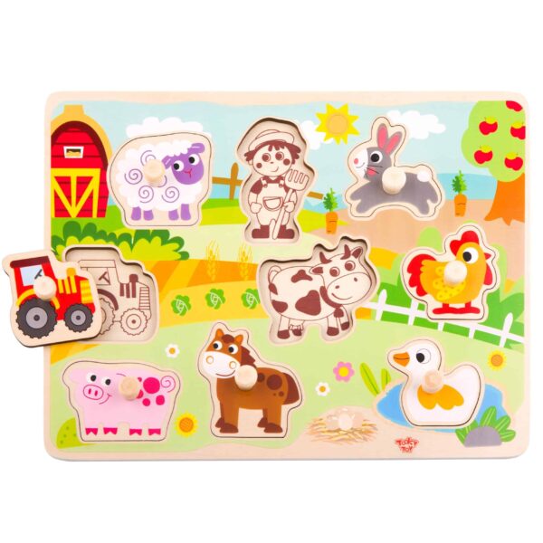 TOOKY-TOY-Drewniane-Puzzle-Montessori-Farma-z-Pinezkami-Do-Dopasowania-5 TOOKY-TOY-Drewniane-Puzzle-Montessori-Farma-z-Pinezkami-Do-Dopasowania-5