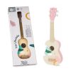CLASSIC WORLD Drewniane Ukulele Gitara dla Dzieci Różowa