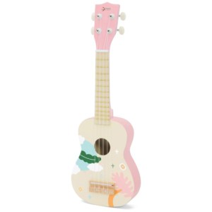 CLASSIC WORLD Drewniane Ukulele Gitara dla Dzieci Rozowa 3