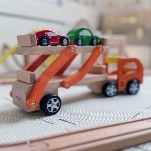 Drewniana laweta z samochodzikami Viga Toys 6