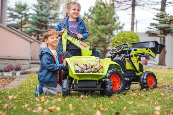 FALK-Traktor-CLAAS-na-Pedaly-z-Przyczepa-Lyzka-i-Spychaczem-od-3-Lat-3 FALK-Traktor-CLAAS-na-Pedaly-z-Przyczepa-Lyzka-i-Spychaczem-od-3-Lat-3