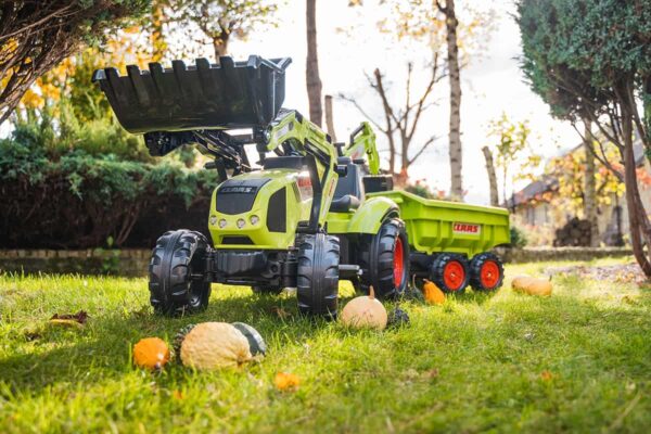 FALK-Traktor-CLAAS-na-Pedaly-z-Przyczepa-Lyzka-i-Spychaczem-od-3-Lat-4 FALK-Traktor-CLAAS-na-Pedaly-z-Przyczepa-Lyzka-i-Spychaczem-od-3-Lat-4