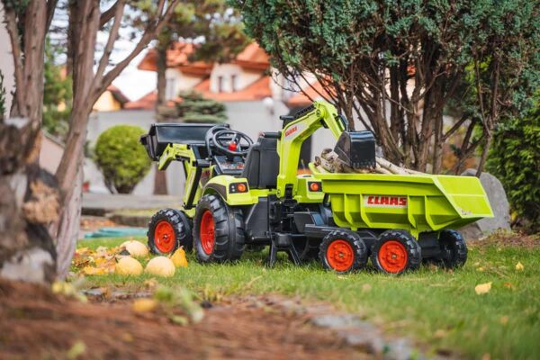 FALK-Traktor-CLAAS-na-Pedaly-z-Przyczepa-Lyzka-i-Spychaczem-od-3-Lat-5 FALK-Traktor-CLAAS-na-Pedaly-z-Przyczepa-Lyzka-i-Spychaczem-od-3-Lat-5