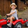 FALK-Traktor-Massey-Ferguson-Czerwony-na-Pedaly-z-Przyczepka-od-3-Lat-2