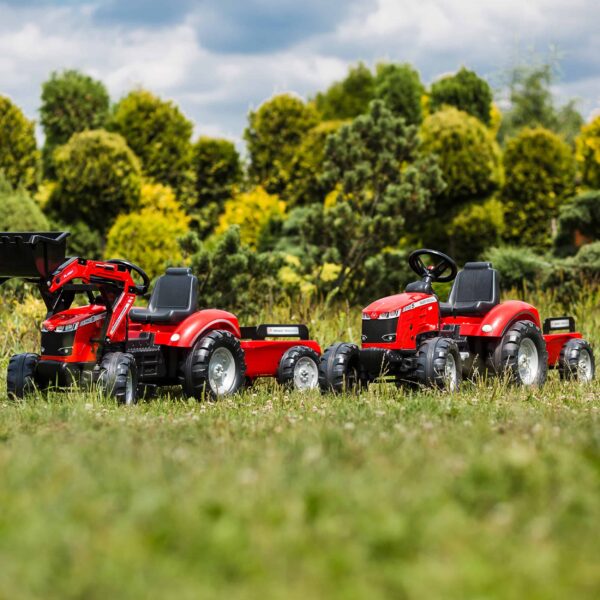 FALK-Traktor-Massey-Ferguson-Czerwony-na-Pedaly-z-Przyczepka-od-3-Lat-4 FALK-Traktor-Massey-Ferguson-Czerwony-na-Pedaly-z-Przyczepka-od-3-Lat-4