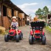 FALK-Traktor-Massey-Ferguson-Czerwony-na-Pedaly-z-Przyczepka-od-3-Lat-5