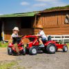 FALK-Traktor-Massey-Ferguson-Czerwony-na-Pedaly-z-Przyczepka-od-3-Lat-7