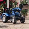 FALK-Traktor-New-Holland-Niebieski-na-Pedaly-z-Przyczepka-od-3-Lat-2