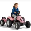 FALK-Traktor-Pink-Country-Star-na-Pedaly-z-Przyczepka-od-3-lat-7