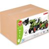 FALK-Traktor-na-Pedaly-z-Lyzka-i-Przyczepka-Zielony-CLAAS-od-3-Lat-4