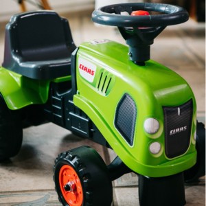 FALK Traktorek Baby Claas Zielony z Przyczepka akc. od 1 roku 6