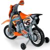 Feber-Motocykl-Cross-Pomaranczowy-na-Akumulator-6V-dla-Dzieci-2