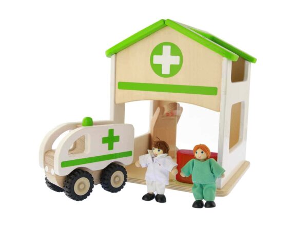 Mini-Szpital-Drewniany-Zestaw-Masterkidz-Makieta-1 Mini-Szpital-Drewniany-Zestaw-Masterkidz-Makieta-1