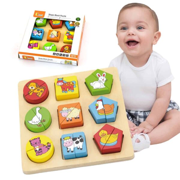 Puzzle Edukacyjne Drewniane Viga Zwierzęta Puzzle Edukacyjne Drewniane Viga Zwierzęta