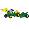 Rolly Toys Traktor na pedały John Deere z łyżką i przyczepą 2-5 Lat