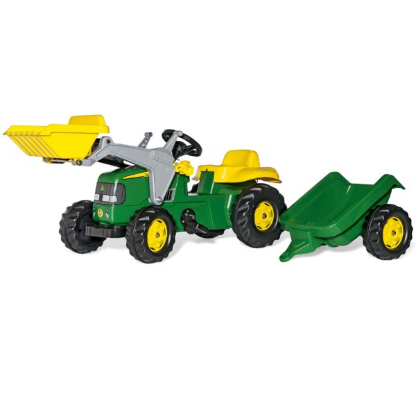 Rolly Toys Traktor na pedały John Deere z łyżką i przyczepą 2-5 Lat Rolly Toys Traktor na pedały John Deere z łyżką i przyczepą 2-5 Lat