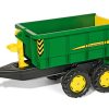 Rolly Toys duża Dwuosiowa Przyczepa John Deere Wywrotka