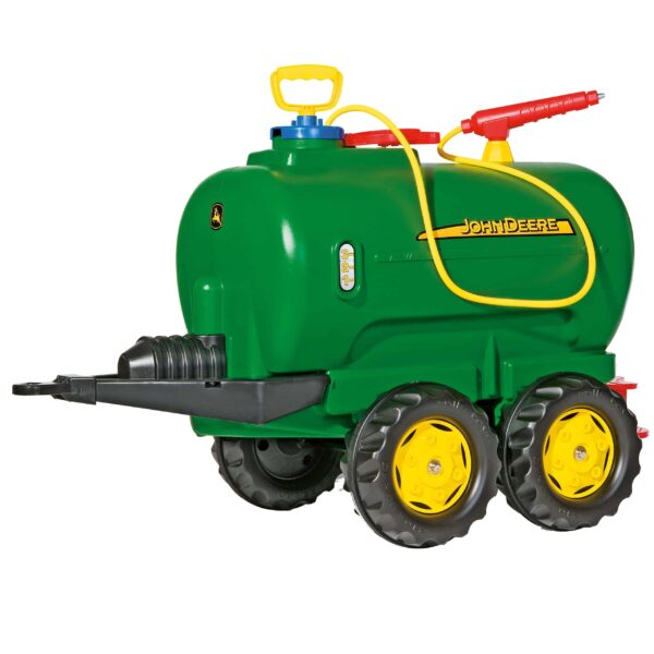 Rolly Toys rollyTrailer cysterna John Deere dwuosiowa + pompka Rolly Toys rollyTrailer cysterna John Deere dwuosiowa + pompka