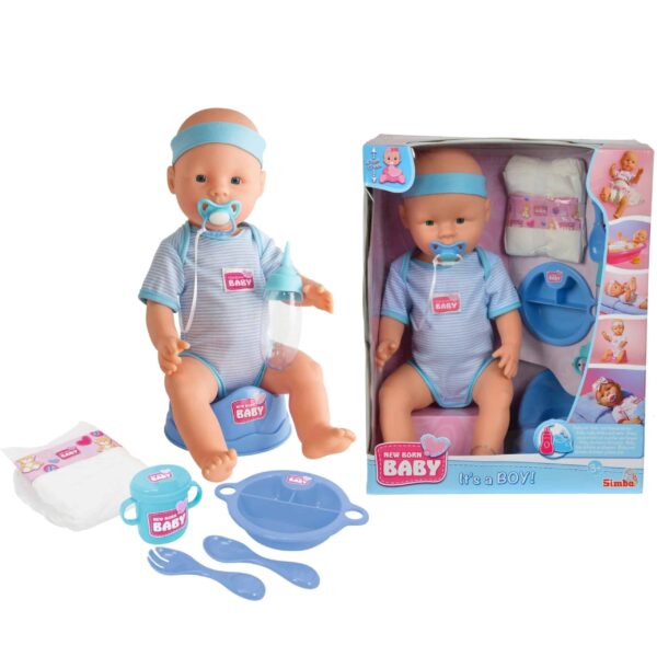 Siusiająca lalka Simba Chłopiec New Born Baby Siusiająca lalka Simba Chłopiec New Born Baby