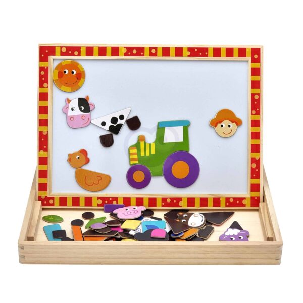 TOOKY-TOY-Drewniana-Tablica-Dwustronna-Puzzle-Ukladanka-Magnetyczna-Farma-1 TOOKY-TOY-Drewniana-Tablica-Dwustronna-Puzzle-Ukladanka-Magnetyczna-Farma-1