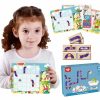 TOOKY TOY Gra Logiczna Tablica Magnetyczna Układanka Puzzle dla Dzieci 40 el.