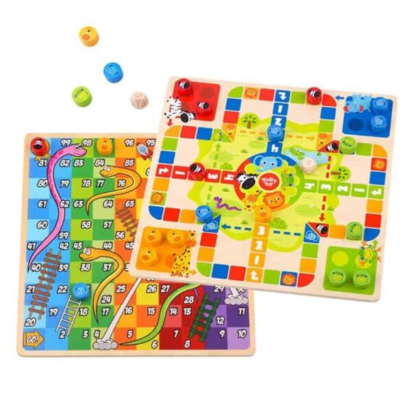 TOOKY TOY Gry Planszowe Logiczne 2w1 Ludo Chińczyk + Uwolnij Zwierzątka TOOKY TOY Gry Planszowe Logiczne 2w1 Ludo Chińczyk + Uwolnij Zwierzątka