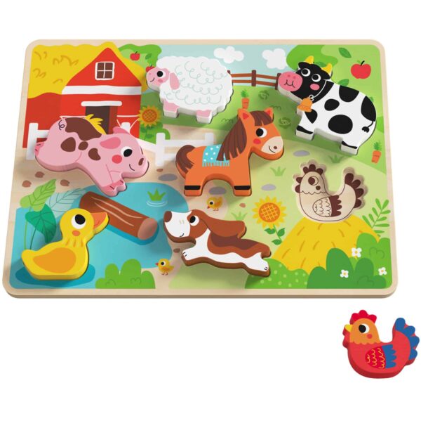 Tooky-Toy-Drewniane-Puzzle-Montessori-Zwierzatka-Farma-Dopasuj-Ksztalty-2 Tooky-Toy-Drewniane-Puzzle-Montessori-Zwierzatka-Farma-Dopasuj-Ksztalty-2