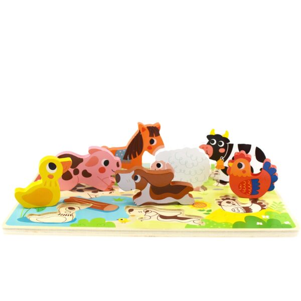 Tooky-Toy-Drewniane-Puzzle-Montessori-Zwierzatka-Farma-Dopasuj-Ksztalty-3 Tooky-Toy-Drewniane-Puzzle-Montessori-Zwierzatka-Farma-Dopasuj-Ksztalty-3