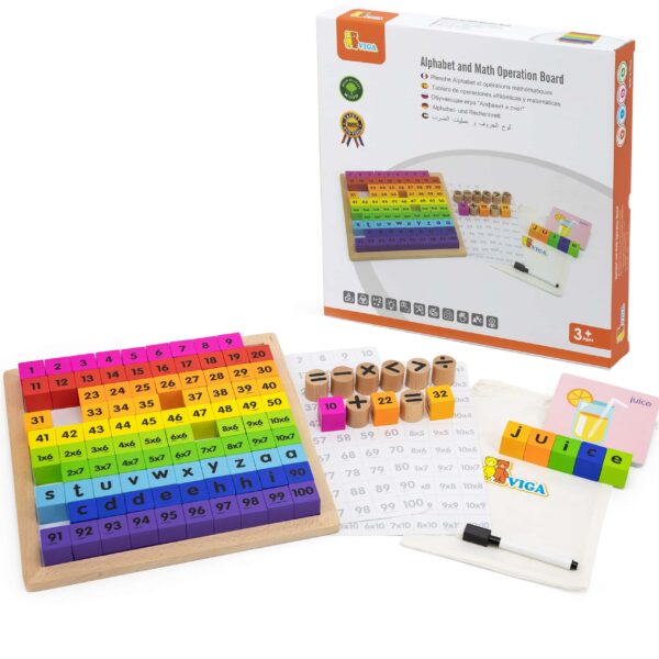 VIGA Matematyczna Tablica Operacyjna z Literami VIGA Matematyczna Tablica Operacyjna z Literami