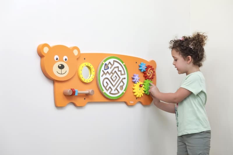 Viga Toys Sensoryczna tablica Manipulacyjna Mis Montessori 5