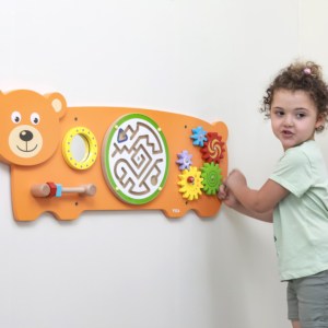 Viga Toys Sensoryczna tablica Manipulacyjna Mis Montessori 6