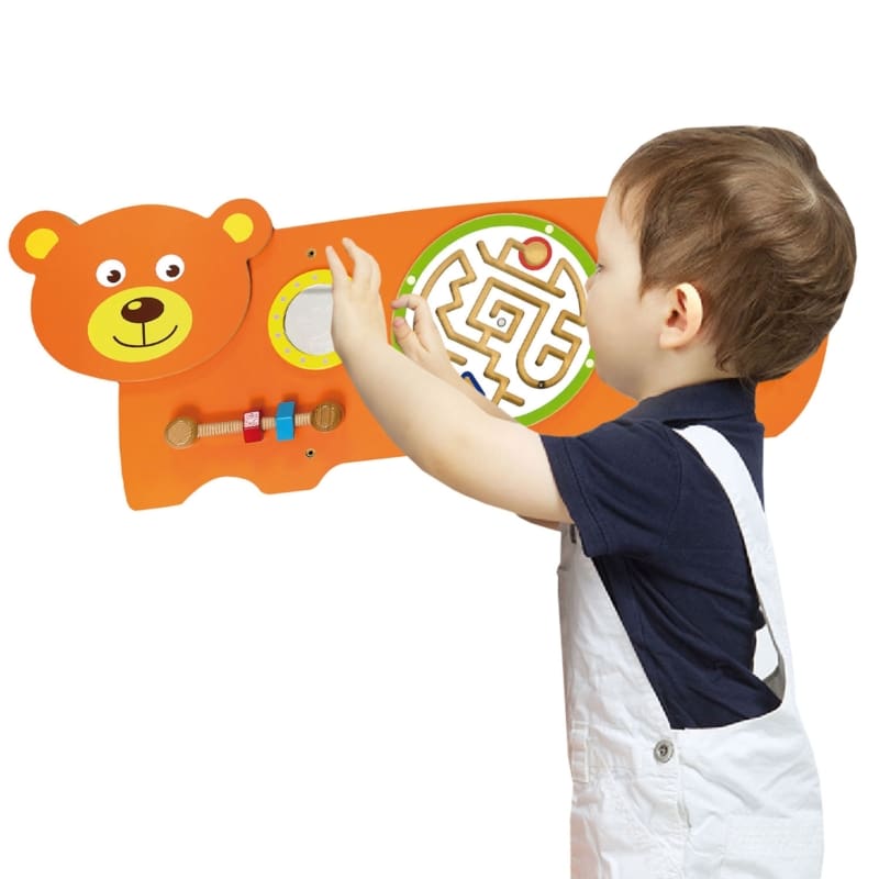 Viga Toys Sensoryczna tablica Manipulacyjna Mis Montessori 7