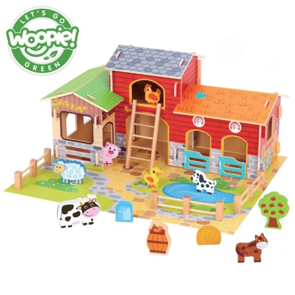 WOOPIE GREEN Mega Farma Figurki Zwierząt Stajnia Obora Kurnik 18 el. WOOPIE GREEN Mega Farma Figurki Zwierząt Stajnia Obora Kurnik 18 el.
