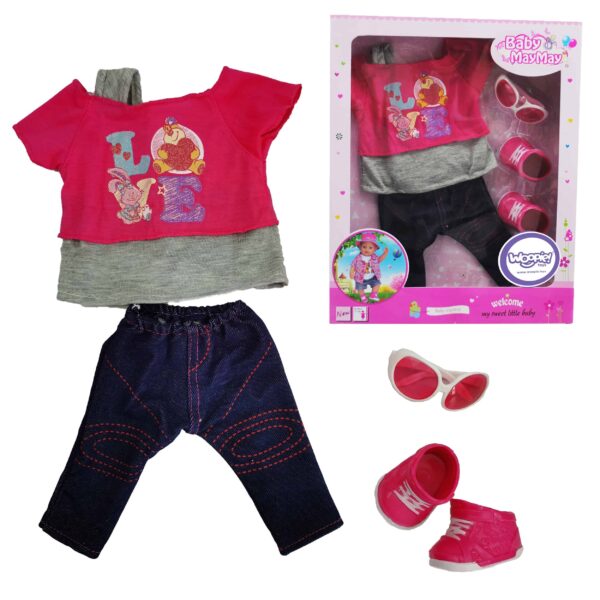 WOOPIE-Modne-Ubranko-dla-Lalki-LOVE-Okulary-Buciki-43-46-cm-4 WOOPIE-Modne-Ubranko-dla-Lalki-LOVE-Okulary-Buciki-43-46-cm-4