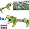 WOOPIE Pistolet na Piłki Kulki Piankowe Wyrzutnia Automatyczna Dinozaur 9 el.