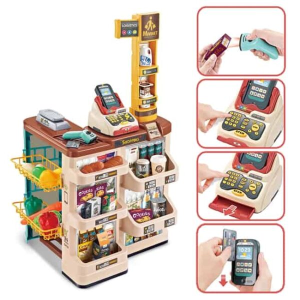WOOPIE-Sklep-Supermarket-z-Wozkiem-Waga-Kasa-Skaner-48-Akc-2 WOOPIE-Sklep-Supermarket-z-Wozkiem-Waga-Kasa-Skaner-48-Akc-2