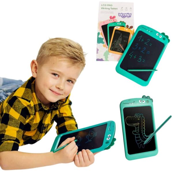 WOOPIE Tablet Graficzny 10.5" Dinozaur dla Dzieci do Rysowania Znikopis + Rysik WOOPIE Tablet Graficzny 10.5" Dinozaur dla Dzieci do Rysowania Znikopis + Rysik