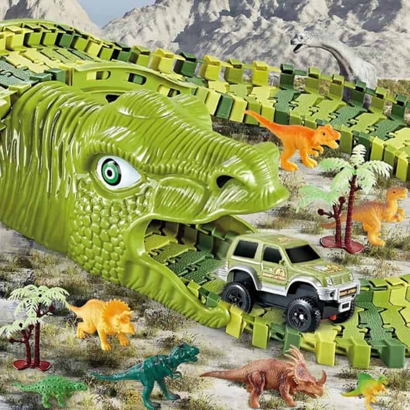 WOOPIE Tor Samochodowy XXL Dinozaury 240 el 3