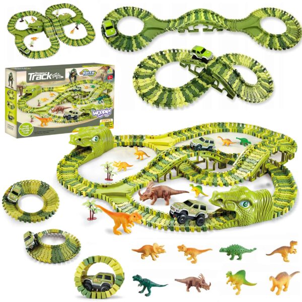 WOOPIE Tor Samochodowy XXL Dinozaury 240 el. WOOPIE Tor Samochodowy XXL Dinozaury 240 el.