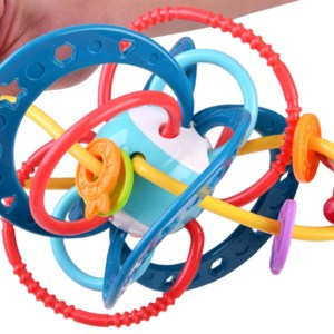WOOPIE Zabawka Sensoryczna 2w1 Gryzak Grzechotka Montessori 2
