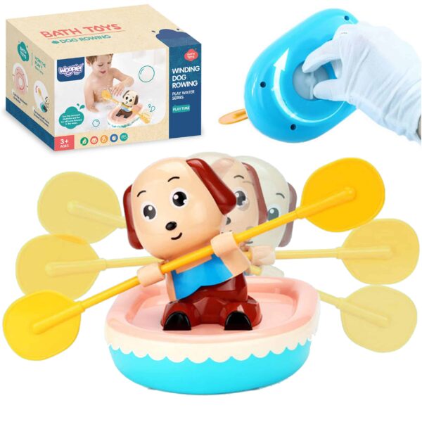 WOOPIE Zabawka do Kąpieli Nakręcany Wiosłujący Piesek Ponton WOOPIE Zabawka do Kąpieli Nakręcany Wiosłujący Piesek Ponton