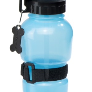 Butelka turystyczna dla psa bidon 500ml niebieska