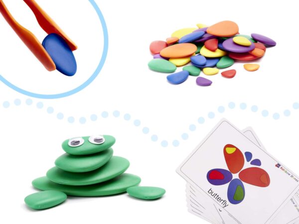 KX6288 Kamyki kreatywne kolorowe układanka montessori 2 KX6288 Kamyki kreatywne kolorowe układanka montessori 2