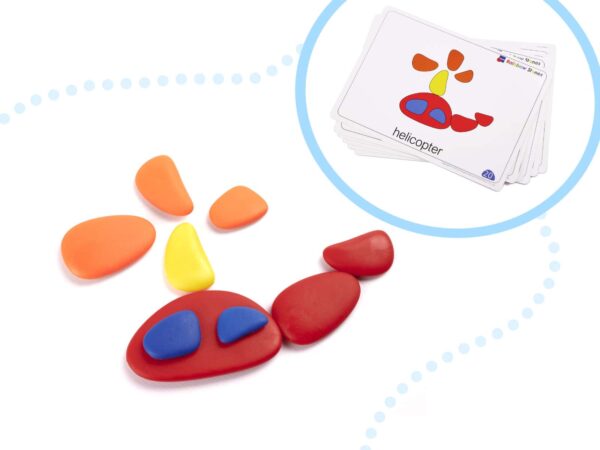 KX6288 Kamyki kreatywne kolorowe układanka montessori 6 KX6288 Kamyki kreatywne kolorowe układanka montessori 6